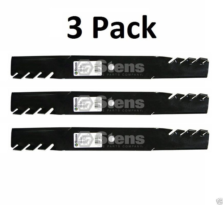 3 Pack Stens 302-621 Toothed Blade for Bunton 79-117 PC005 PL4207 Encore 823006