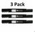 3 Pack Stens 302-621 Toothed Blade for Snapper 7075770BZYP 7075770YP 7017081