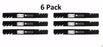6 Pack Stens 302-621 Toothed Blade for Snapper Pro 5020842 Kees 101733 1520842