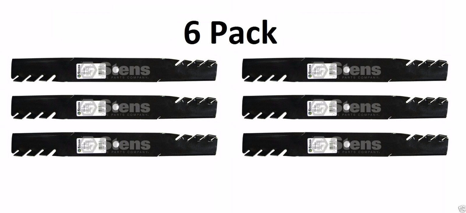 6 Pack Stens 302-621 Toothed Blade for Snapper Pro 5020842 Kees 101733 1520842