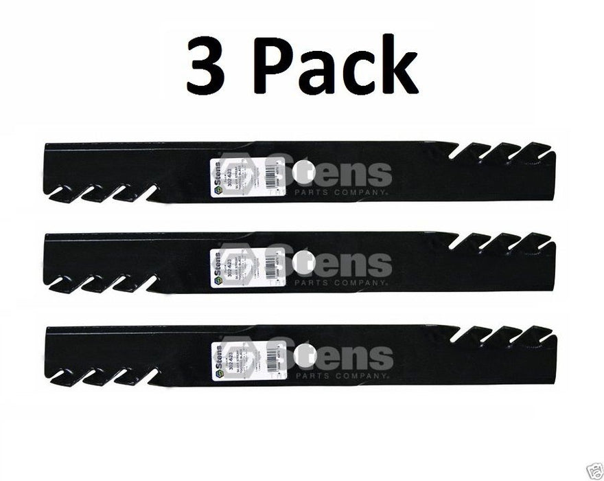 3 Pack Stens 302-623 Toothed Blade for Exmark 116-5174-S 103-6403-S 103-6398-S