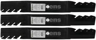 3 Pack Stens 302-624 Toothed Blade Fits Toro 69-6920-03