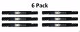 6 Pack Stens 302-625 Toothed Blade for Ferris 48112 48113 481709 72"