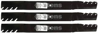 3 Pack Stens 302-627 Toothed Blade Fits Toro 107-0235-03