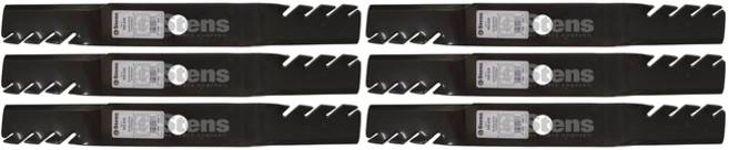 6 Pack Stens 302-630 Toothed Blade Fits Kubota K5651-34340