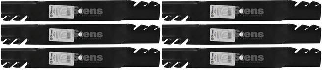 6 Pack Stens 302-636 Toothed Blade Toro 106-7166