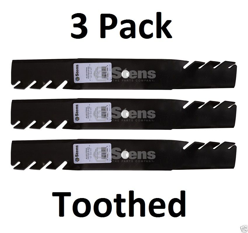 3 Stens 302-644 Toothed Blades Fits Grasshopper 320236 320238 320244 Woods 70117