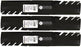 3 Pack Stens 302-816 Toothed Blade Exmark 116-5178-S