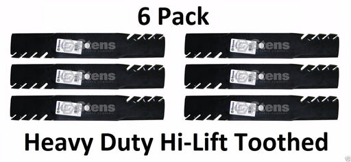 6 Pack Stens 302-818 Hi-Lift Toothed Blade for Encore 363046 363291 823004