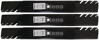 3 Pack Stens 302-824 Toothed Blade Dixie Chopper 30227-72N