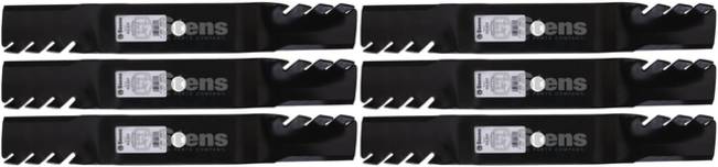 6 Pack Stens 302-832 Toothed Blade Fits John Deere TCU15881