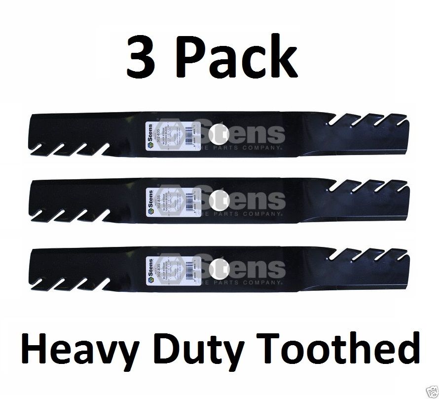 3 Pack Stens 302-835 Toothed Blade for Kubota 70000-0062 86539-3433 K5647-34340