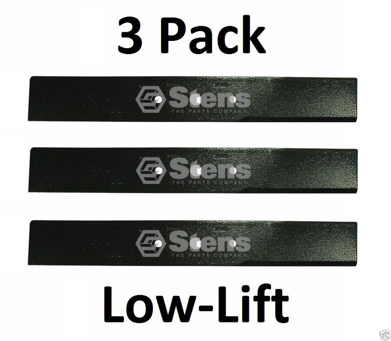 3 Pack Stens 303-052 Low-Lift Blade for Encore 363046 363291 482462 481707