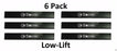 6 Pack Stens 303-052 Low-Lift Blade for Encore 363046 363291 482462 481707