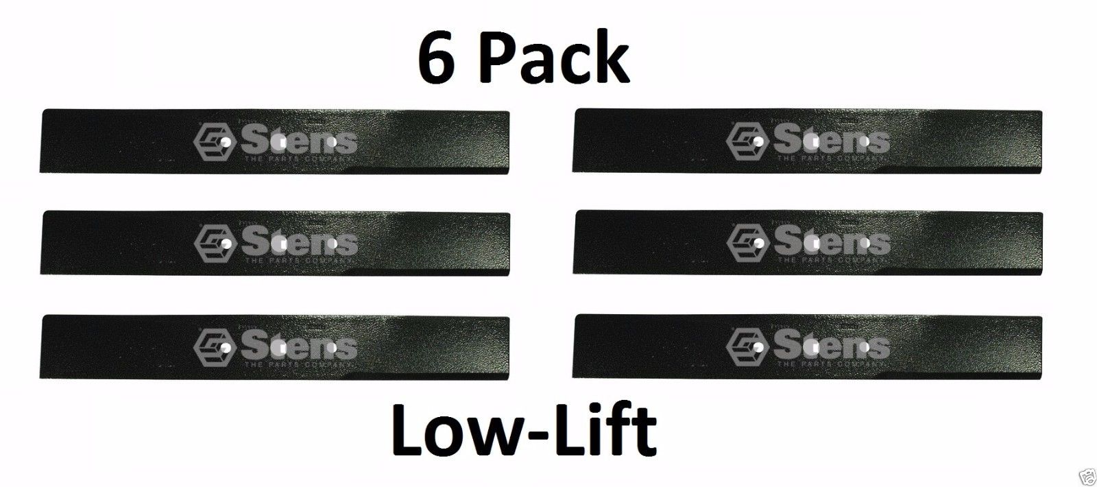 6 Pack Stens 303-052 Low-Lift Blade for Encore 363046 363291 482462 481707