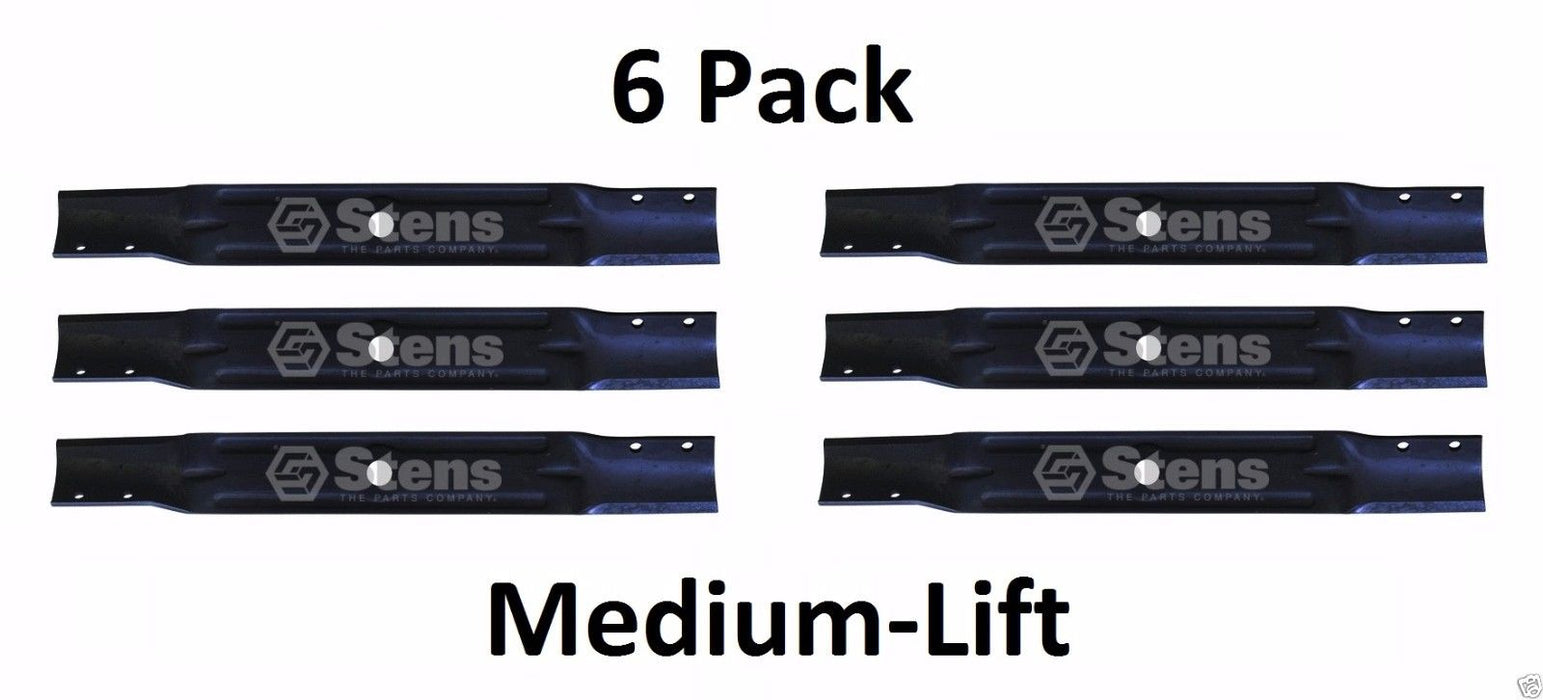 6 Pack Stens 305-589 Medium-Lift Blade for Woods 03624751 03624751KT