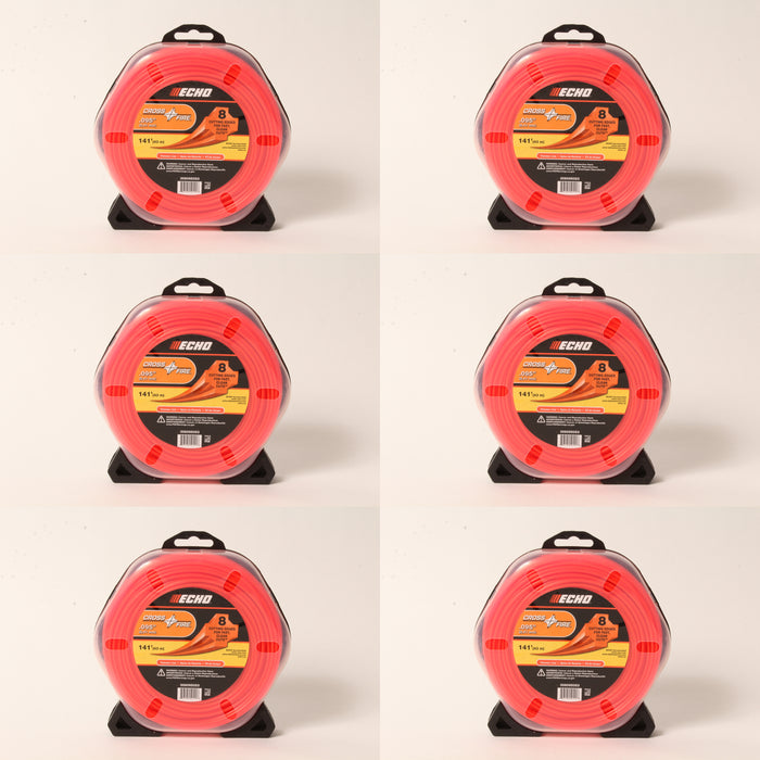 6 PK Echo 306095053 Crossfire .095" String Trimmer Line 1/2 lb Donut