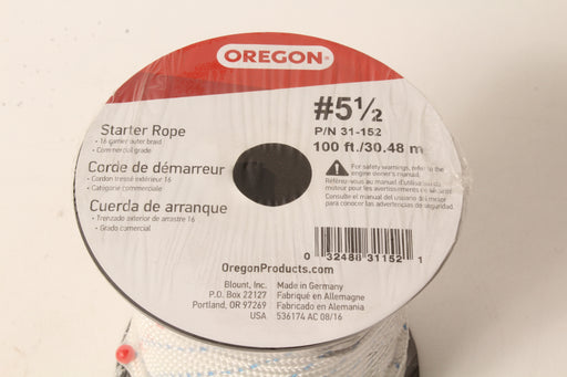 Genuine Oregon 31-152 Recoil Starter Rope #5-1/2 x 100' Braided Nylon 11/64"