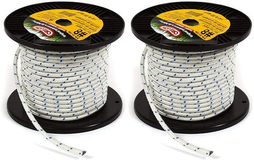 2 PK Genuine Oregon 31-180 Recoil Starter Rope #8 x 100' Braided Nylon 1/4"