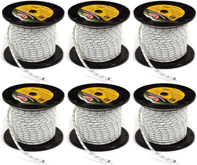 6 PK Genuine Oregon 31-180 Recoil Starter Rope #8 x 100' Braided Nylon 1/4"