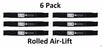 6 Pack Stens 310-086 Rolled Hi-Lift Blade for Bobcat 112111-03 112243-03 42180B
