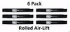 6 Pack Stens 310-086 Rolled Hi-Lift Mower Blade for John Deere GDU10232
