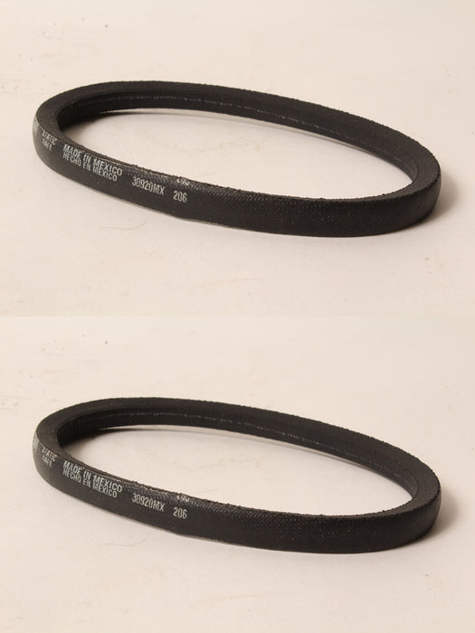 2 PK Genuine DR Generac 311001 V-Belt Wrapped OEM