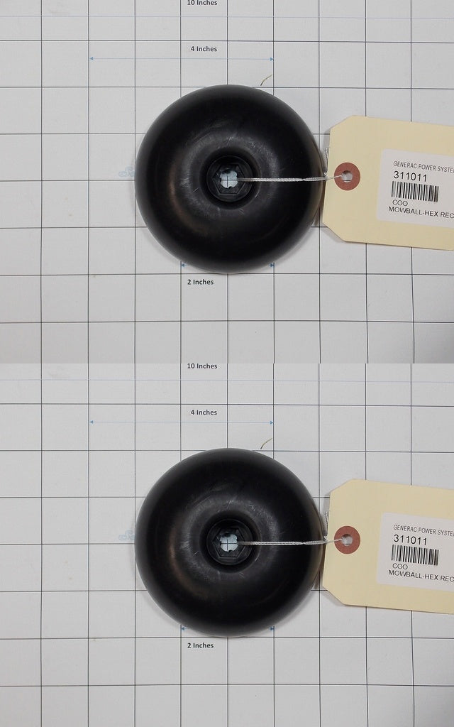 2 PK Genuine DR Generac 311011 Hex Recess Mowball For Walk Behind Stri ...
