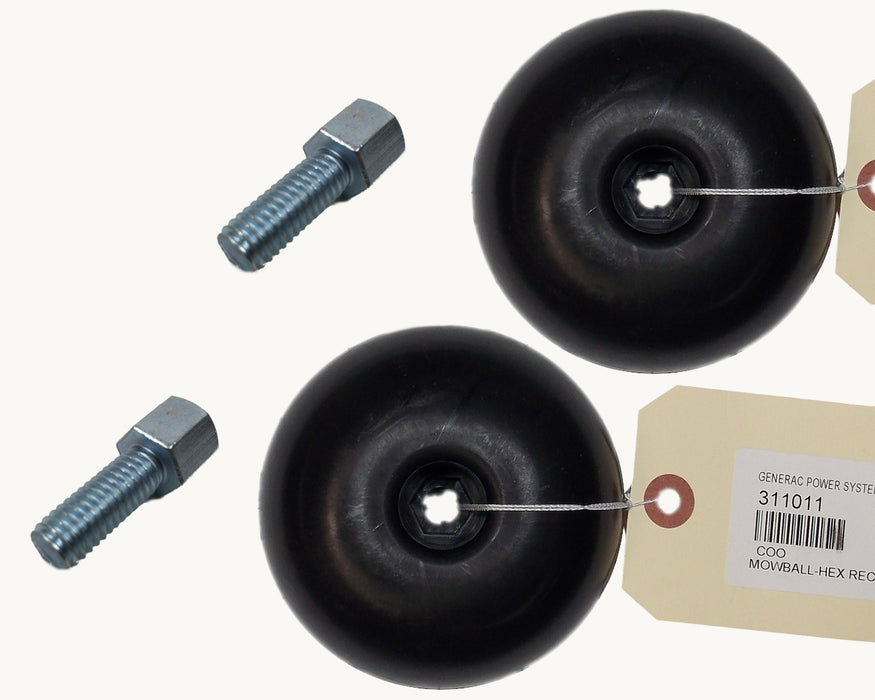 2 PK Genuine DR Generac 311011 & 313011 Mow Ball & Bolt Kit OEM