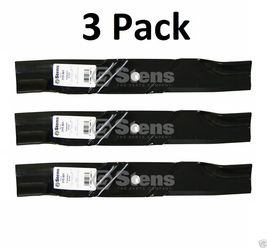 3 Pack Stens 315-501 Mower Blade for Dixie Chopper 30227-50X 50"