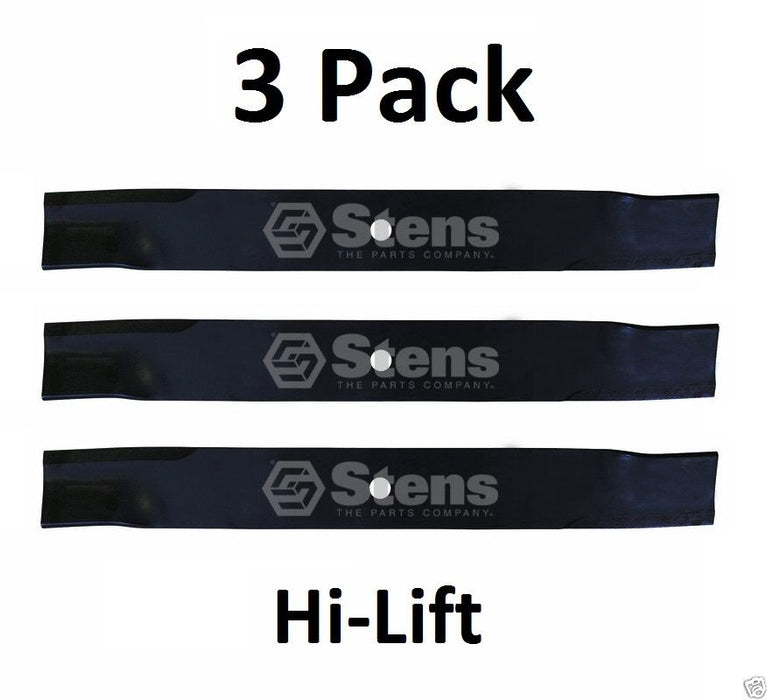 3 Pack Stens 315-792 Hi-Lift Blade for Exmark 103-1580-S