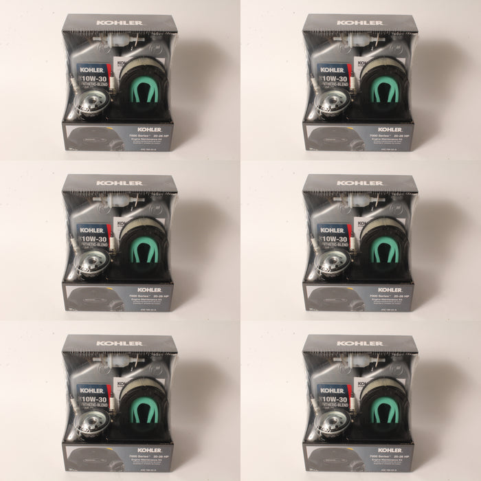 6 Pack Genuine Kohler 32-789-02-S 7000 Series Maintenace Kit KT715-KT745 20-26HP