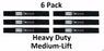 6 Pack Stens 320-006 Heavy Duty Medium-Lift Blade for Woods 70134 70142 70134KT