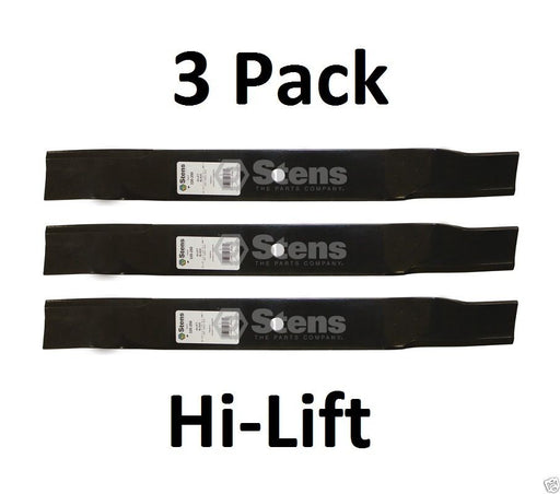 3 Pack Stens 320-250 Hi-Lift Blade Fits Gravely 00360200 PM260HXDZ PM260MXDZ