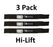 3 Pack Stens 320-250 Hi-Lift Blade Fits Gravely 00360200 PM260HXDZ PM260MXDZ