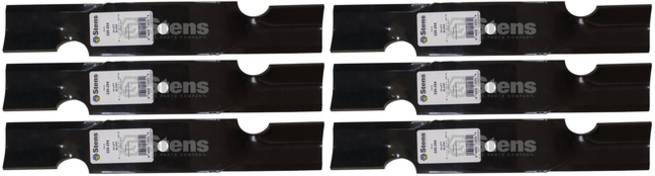 6 Pack Stens 320-254 Hi-Lift Blade Grasshopper 320234