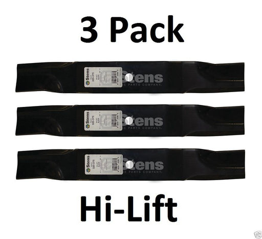 3 Pack Stens 320-375 Hi-Lift Blade Fits Gravely 00450300 PM148M PM152M PM160M