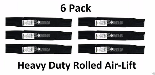 6 Pack Stens 320-535 Rolled Air-Lift Blade for Toro 113579 30227