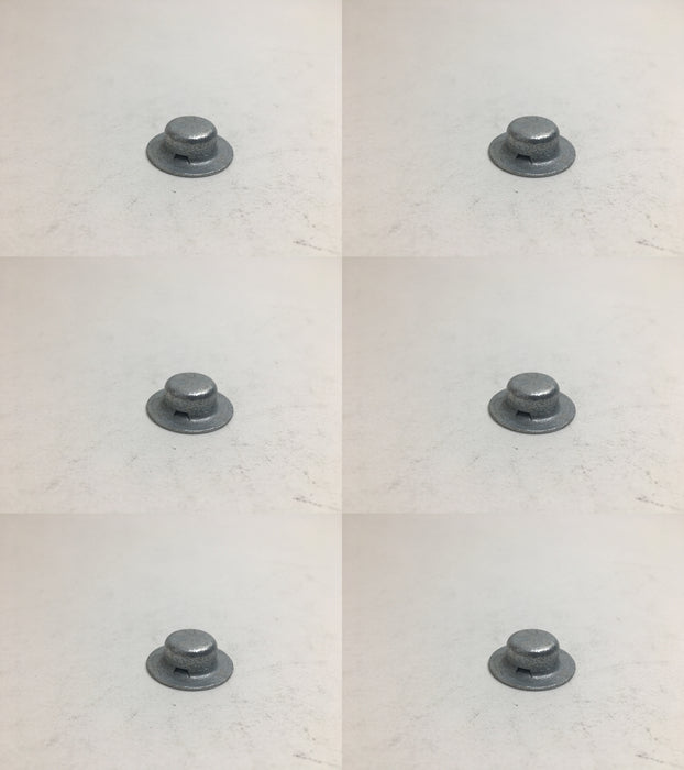 6 PK Genuine Toro 32112-14 Push Nut .500" Diameter Snowblower Aerator Workman