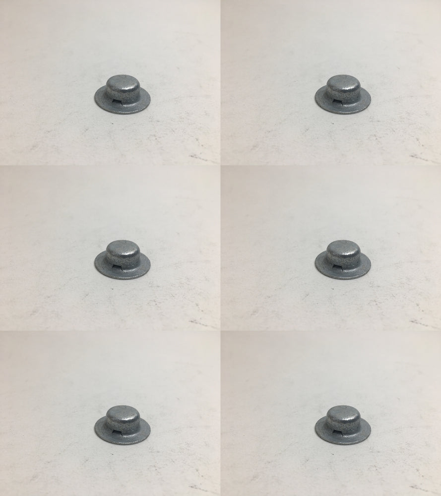6 PK Genuine Toro 32112-14 Push Nut .500" Diameter Snowblower Aerator Workman