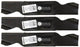 3 Pack Stens 325-142 Bagging Blade Cub Cadet 759-3819