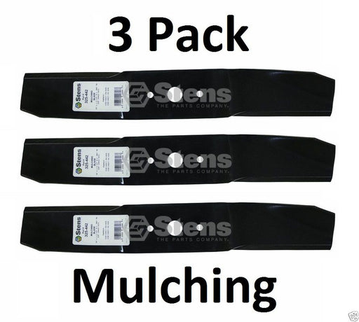 3 Pack Stens 325-442 Mulching Blade for Cub Cadet 742-3036 759-3939 44"