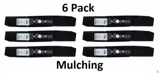 6 Pack Stens 325-442 Mulching Blade for Cub Cadet 742-3036 759-3939 44"