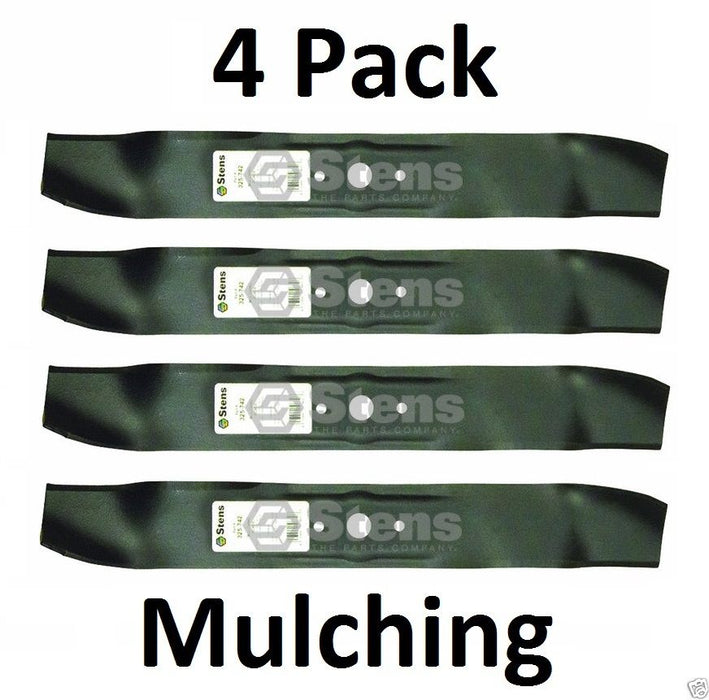 4 Pack Stens 325-742 Mulching Blade for Cub Cadet 742-3032 759-3829