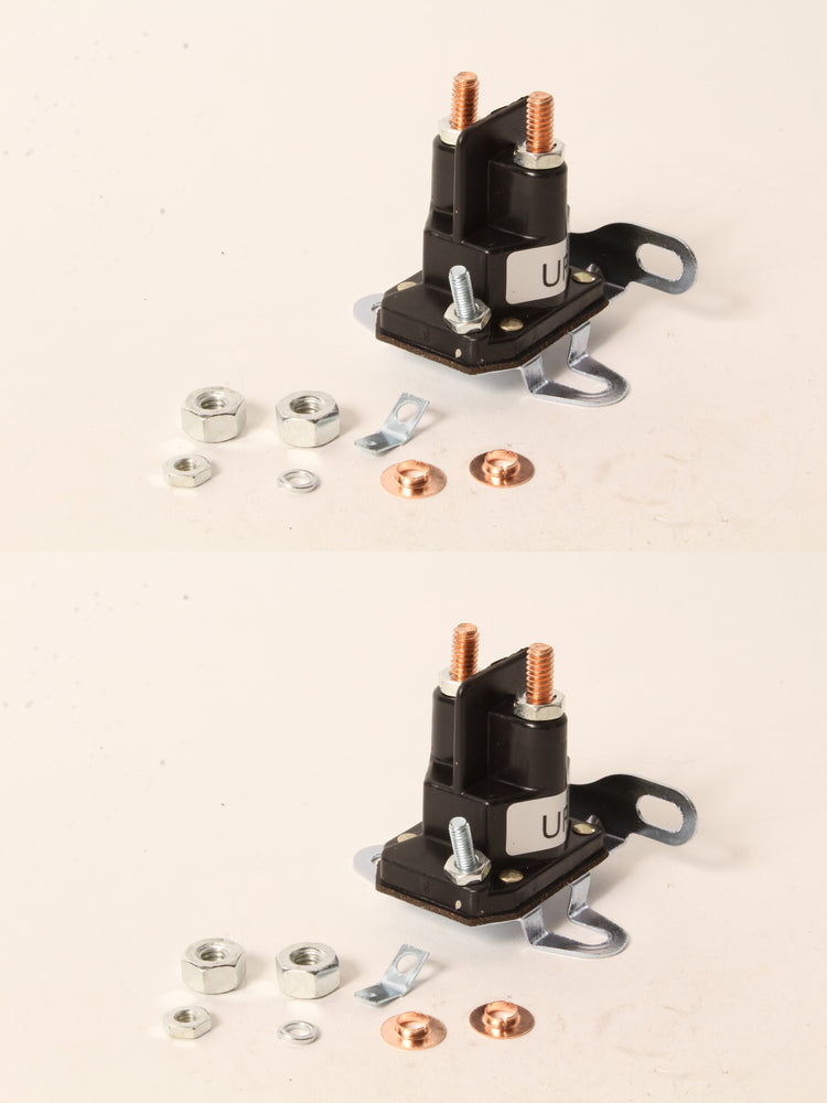 2 PK Oregon 33-430 3 Post Dual Mount Starter Solenoid 1/4" & 5/16" Terminal Ends