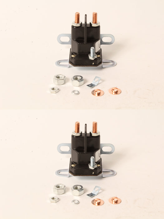 2 PK Oregon 33-430 3 Post Dual Mount Starter Solenoid 1/4" & 5/16" Terminal Ends