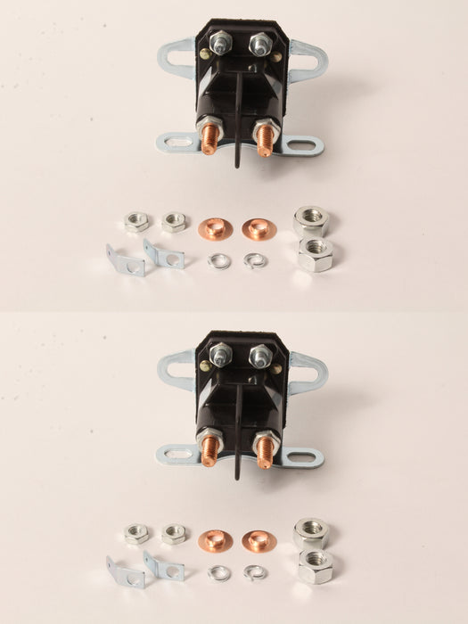 2 PK Oregon 33-431 4 Post Starter Solenoid 200 Amp 1/4" 5/16" Terminal End