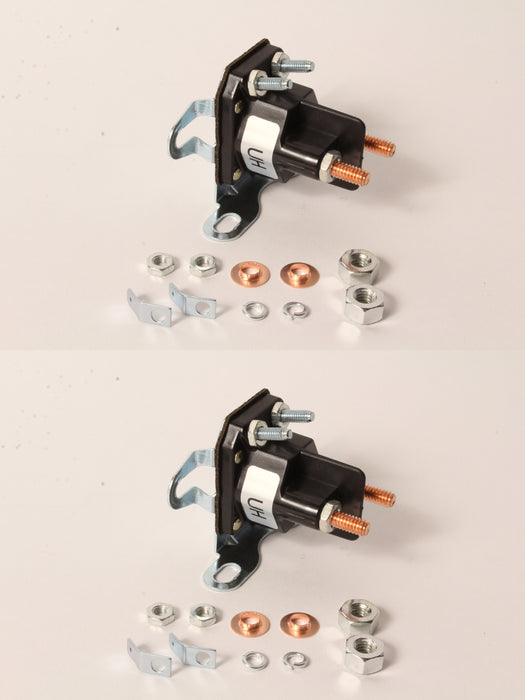 2 PK Oregon 33-431 4 Post Starter Solenoid 200 Amp 1/4" 5/16" Terminal End