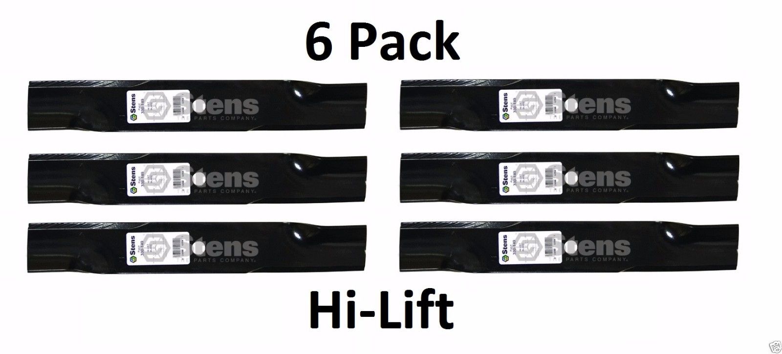 6 Pack Stens 330-149 Hi-Lift Blade for Gravely 00273000 04919100