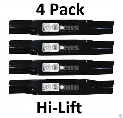 4 Pack Stens 330-316 Hi-Lift Blade for John Deere AM137324 AM141041 M83459